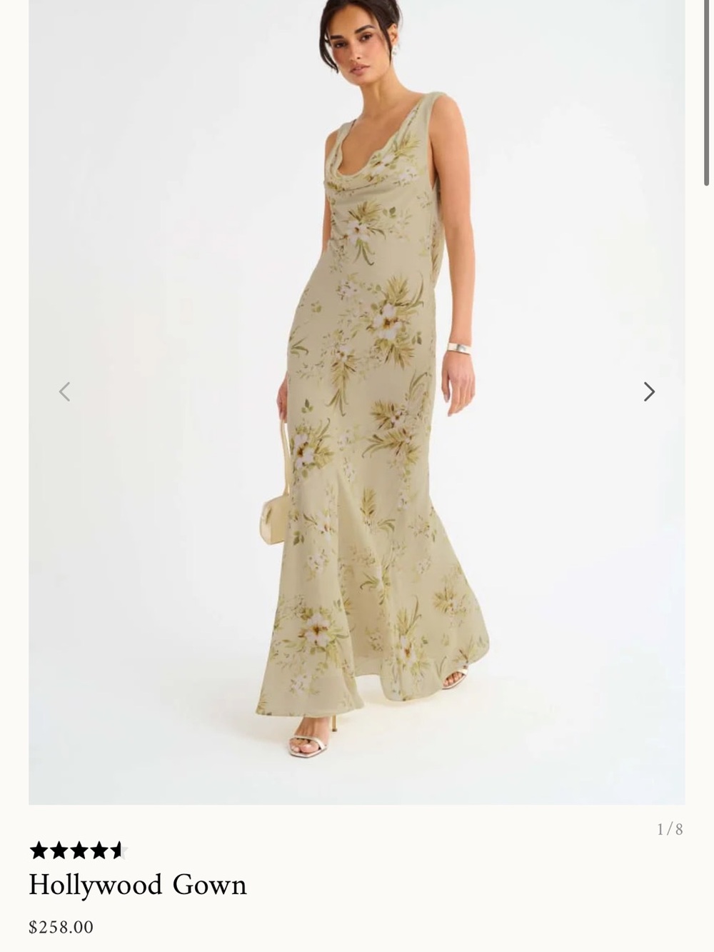 Sleeveless Floral Maxi Dress in Sage